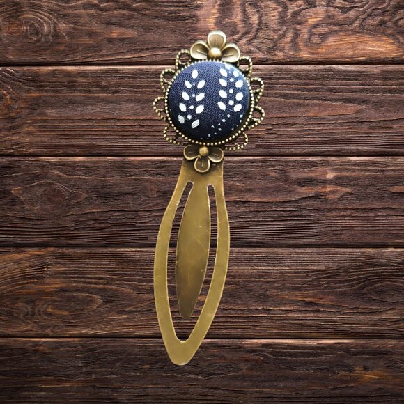 "Obilie" UNESCO "Modrotlač" Bookmark - Vintage Style - Artisan Crafted - Picture 2 of 3